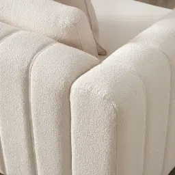 Jordan Chantilly White Fabric 4 Pieces Modular Sofa