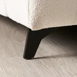 Jordan Chantilly White Fabric Corner Sofa