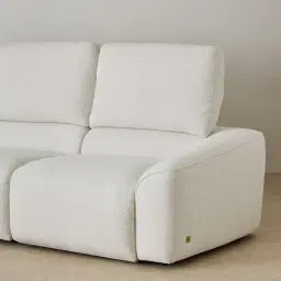 Augusta Stone White Modular Right Arm Recliner