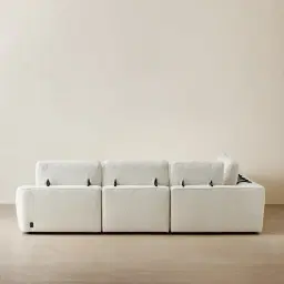 Augusta Stone White Modular Right Arm Recliner