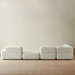 Capri Stone White Modular Corner Sofa