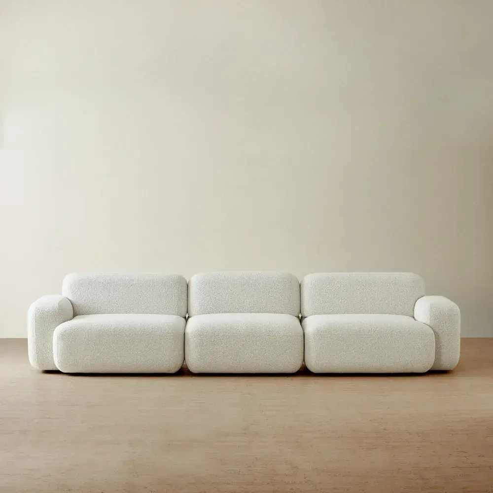Capri Stone White 3 Pieces Sofa