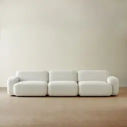 Capri Stone White 3 Pieces Sofa