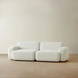 Capri Stone White 2 Pieces Sofa