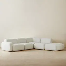Capri Stone White 5 Pieces Sofa
