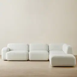 Capri Stone White 5 Pieces Sofa