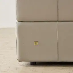 Riviera Milk Coffee 4 Pieces Modular Leather Sofa