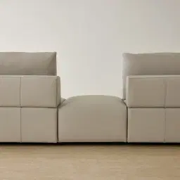 Riviera Milk Coffee Leather Modular Sofa