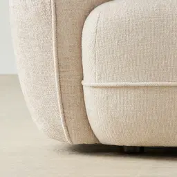 Isabella Cloud Cream 3 Pieces Modular Fabric Sofa