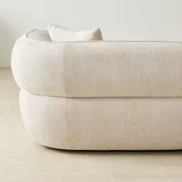 Isabella Cloud Cream 2 Pieces Modular Fabric Sofa