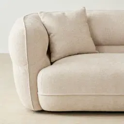 Isabella Cloud Cream 2 Pieces Modular Fabric Sofa