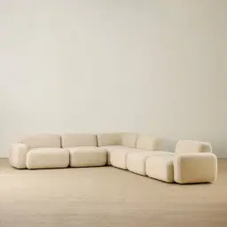Capri Pearl Beige Modular Corner Sofa