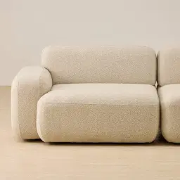 Capri Pearl Beige 2 Pieces Sofa