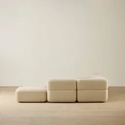 Capri Pearl Beige 5 Pieces Sofa