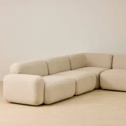 Capri Pearl Beige 5 Pieces Sofa