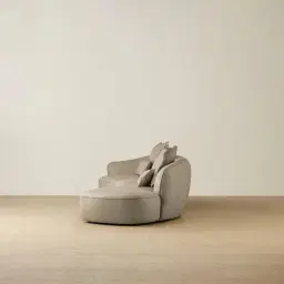 Spencer Milk Coffee Leather 3 Pieces Modular Sofa with Left Arm and Right Terminal