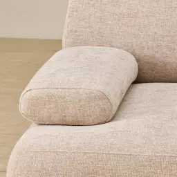 Pebbla Tuscan Sand Fabric 2 Pieces Modular Sofa