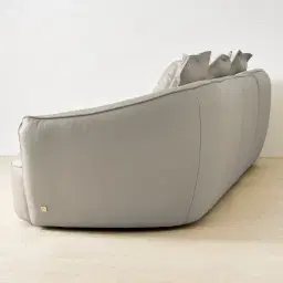 Spencer Milk Coffee Leather 3 Pieces Modular Sofa