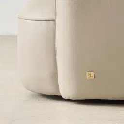 Spencer Milk Coffee Leather 3 Pieces Modular Sofa