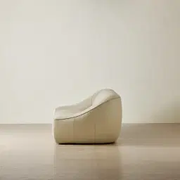 Valeni Oyster Grey Leather 2 Pieces Modular Sofa