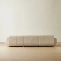 Vero Dusty Beige Fabric 3 Pieces Modular Sofa