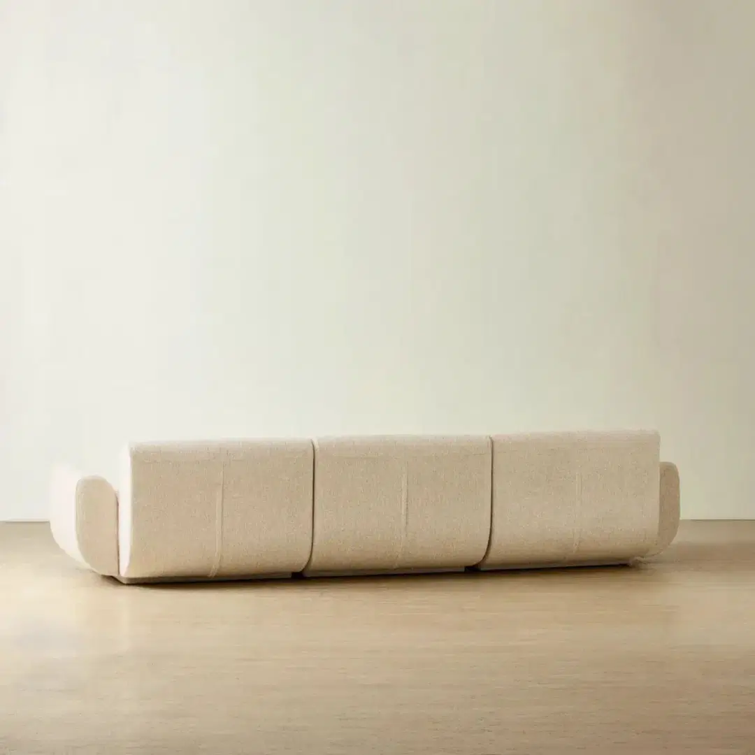 Vero Dusty Beige Fabric 3 Pieces Modular Sofa | Koala Living