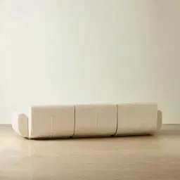 Vero Dusty Beige Fabric 3 Pieces Modular Sofa