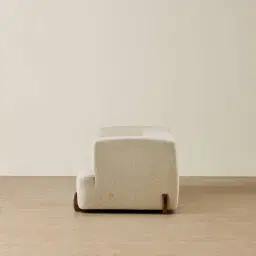 Calma Pearl Beige Fabric 2 Pieces Modular Sofa