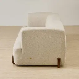 Calma Pearl Beige Fabric 2 Pieces Modular Sofa