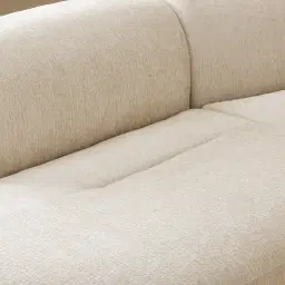 Calma Fusion Grey Fabric 4 Pieces Modular Corner Sofa with Right Arm and Left Cuddler