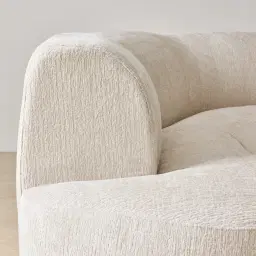 Calma Fusion Grey Fabric 4 Pieces Modular Corner Sofa with Right Arm and Left Cuddler