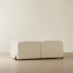 Calma Fusion Grey Fabric 2 Pieces Modular Sofa