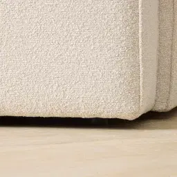 Maison Piaza White Fabric 2 Pieces Modular Sofa