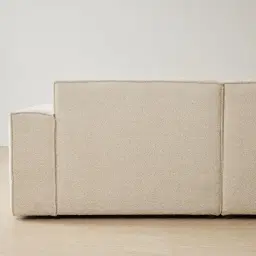 Maison Piaza White Fabric 3 Pieces Modular Sofa