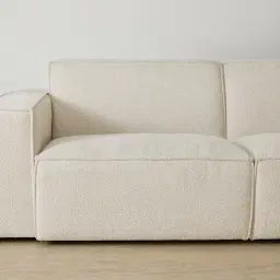 Maison Piaza White Fabric 4 Pieces Modular Sofa