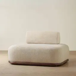 Bellagio Mid Beige Woven Fabric Single Seat Module