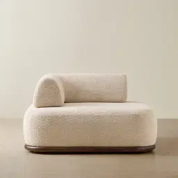 Bellagio Mid Beige Woven Fabric Left Arm Module