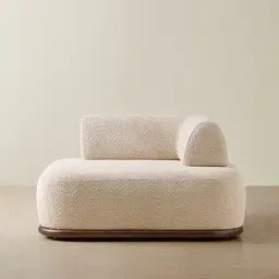 Bellagio Mid Beige Woven Fabric Right Arm Module