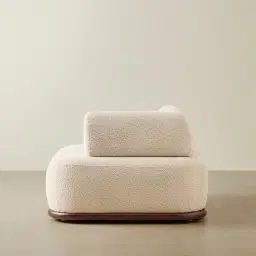 Bellagio Mid Beige Woven Fabric Right Arm Module