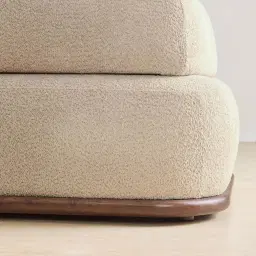 Bellagio Mid Beige Woven Fabric Left Arm Daybed
