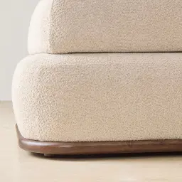 Bellagio Mid Beige Woven Fabric 3 Pieces Modular Sofa