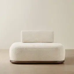 Bellagio Stone Cream Woven Fabric Single Seat Module