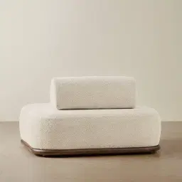 Bellagio Stone Cream Woven Fabric Single Seat Module