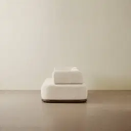 Bellagio Stone Cream Woven Fabric 2 Pieces Modular Sofa