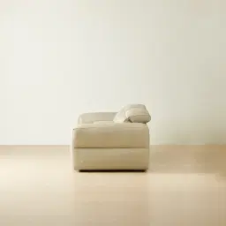 Mathias Oyster Grey Leather 2 Pieces Modular Dual Electric Recliner with Console