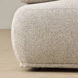 Pebbla Slate Grey Fabric 2 Pieces Modular Sofa