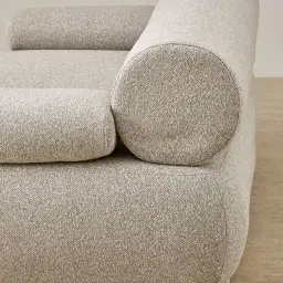 Pebbla Slate Grey Fabric 2 Pieces Modular Sofa