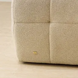 Amity Pearl Beige Fabric 3 Pieces Modular Sofa