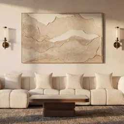 Amity Stone Cream Woven Fabric 4 Pieces Modular Sofa with Left Chaise