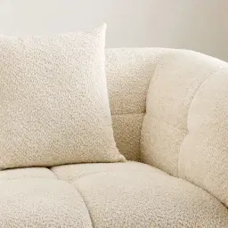 Amity Stone Cream Woven Fabric 4 Pieces Modular Sofa with Left Chaise